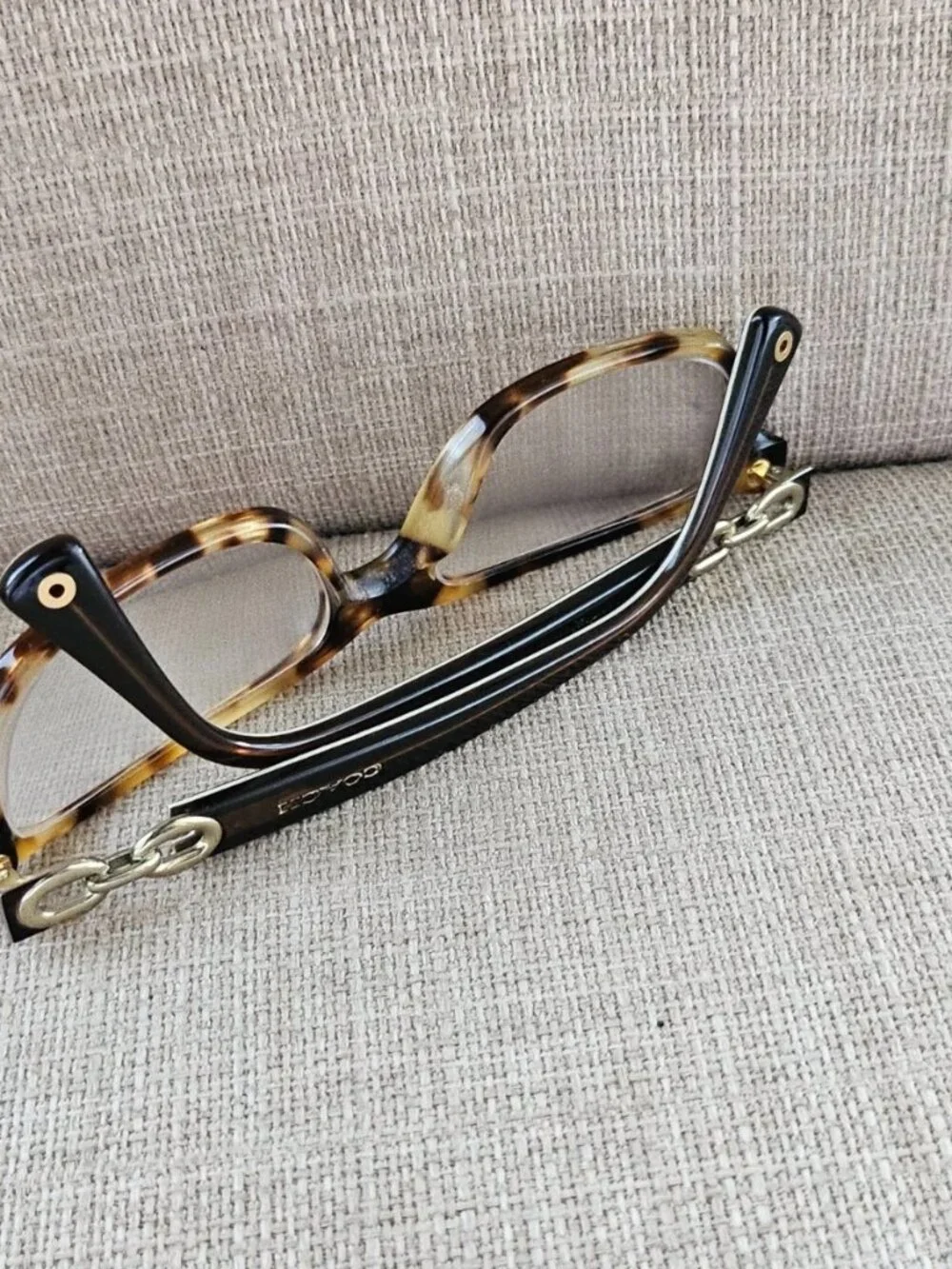 Coach Eyeglasses Frame Spotty Tortoise/ Brown Sand Sig C HC6052 Fannie Glasses